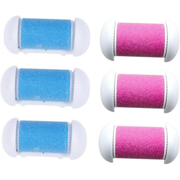 6pcs Electric File Electric Sander Stuffed Eggs Foot File Roller Heads Pedi Roller Heads Skin Care Tool Replacement Head Scrubber Frosted Makeup Remover Pedicure Tools Scrub Sets