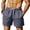 Dark Blue, variant on Men Solid Lightweight Breathable Beach Half Shorts Pants