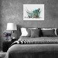 thumbnail image 6 of Sea Turtle Bathroom Decor Wall Art Funny Teal Turtle Bathtub Pictures Wall Decor Country Bathroom Sign Canvas Print Painting Framed Artwork Modern Home Decorations For Toilet 16"x12", 6 of 6