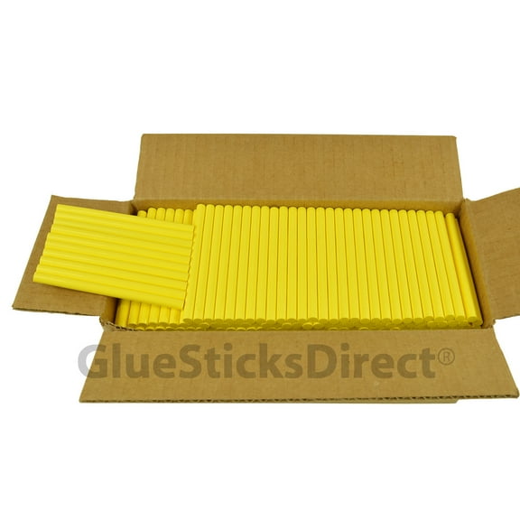 GlueSticksDirect Neon Yellow Colored Glue Sticks 5/16" X 4" 5 lbs