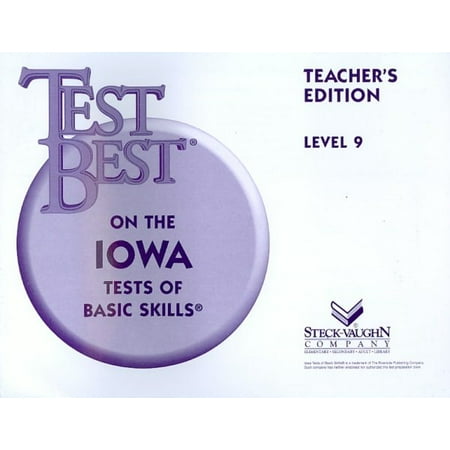 Test Best ITBS Teacher's Edition Grade 3 (Level 9) 1995 by (Test Best On The Iowa)