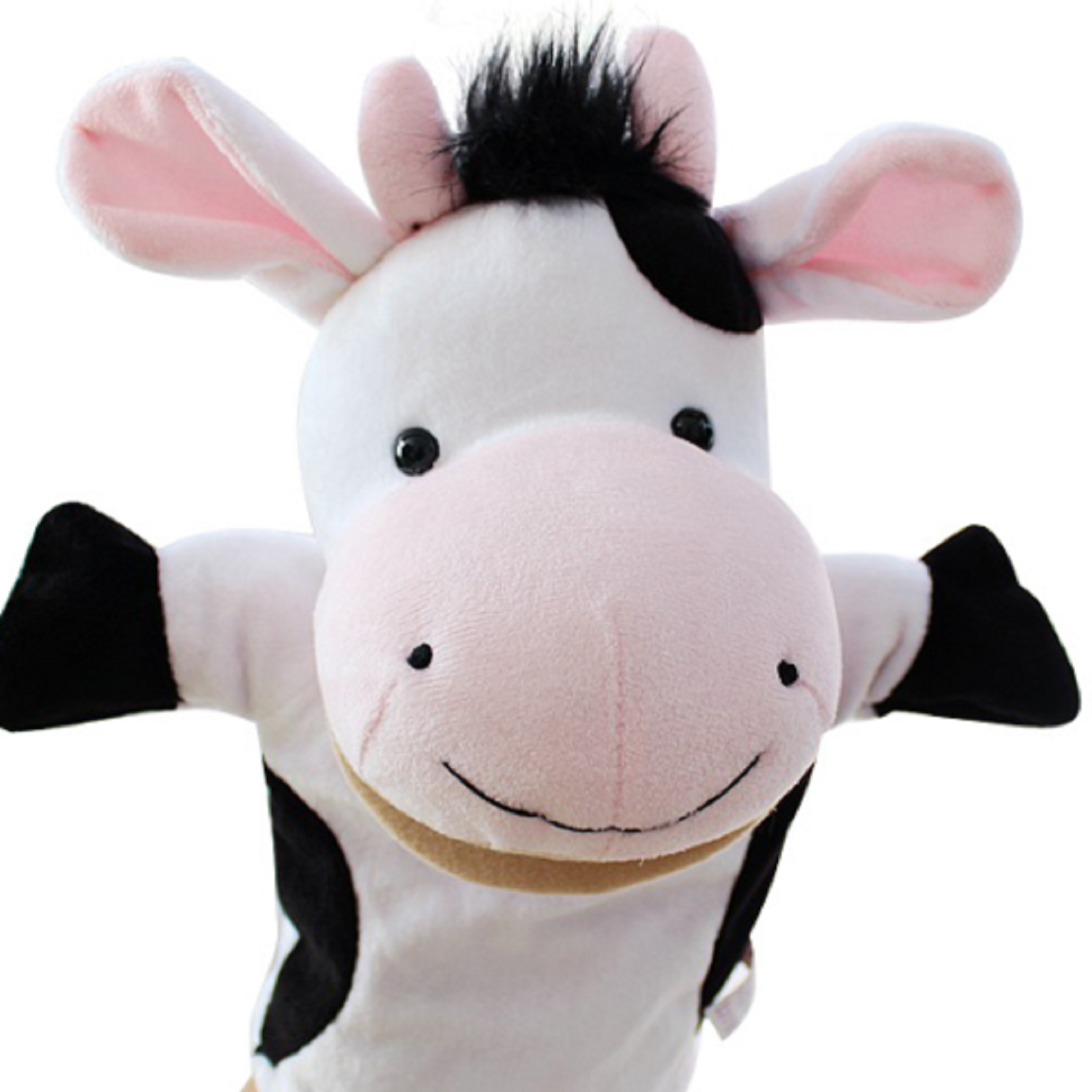 hirigin Plush Animal Hand Puppets Cute Tiger Cow Sheep Lion Rabbit