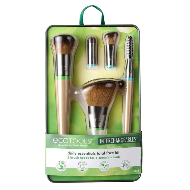 Ecotools Interchangeable Daily Essentials Makeup Brush Set for