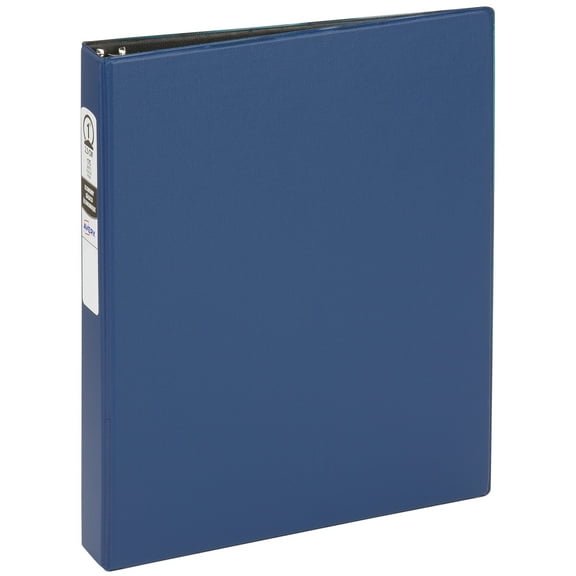 Avery Standard Binder, 1" Round Rings, Blue Binder (03300) - 12 Pack