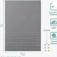 thumbnail image 5 of 20" x 28" Velvet Memory Board for Wall to Display Photo Collages, Pictures, Notes - Includes 6 Push Pins - Gray, 5 of 6