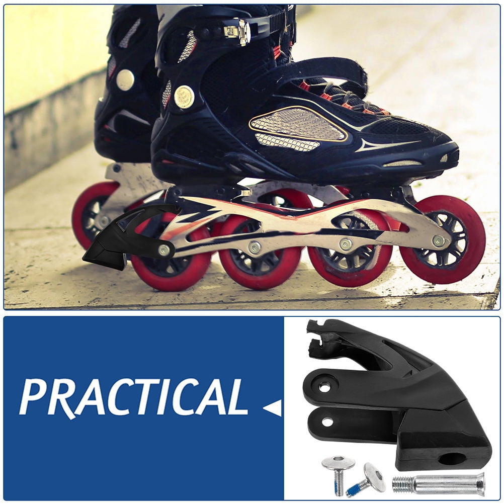 Universal Inline Skate Brake Replacement 2 Sets Roller Skate Toe Stops Rubber Stoppers Parts 9x8.8x3.7 cm