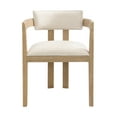 thumbnail image 3 of Dining Chair With Armrest- (Set of 2),Beige, 3 of 11