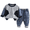 Black, variant on GiLiling Baby Boy Casual Outfit Set - Long Sleeve Pullover Sweater and Jogger Denim Pants, 2 Piece Clothes (Beige, 12-18 Months)