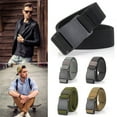 thumbnail image 2 of CAROOTU Mens Stretch Belt Invisible Casual Web Belt Quick Release Flat Plastic Buckle, 2 of 6