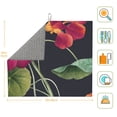 thumbnail image 3 of XMXT Microfiber Drying Mats, Realistic Watercolor Flowers Absorbent Dish Drying Mat for Kitchen Counter, 16 x 18 inches, 3 of 9
