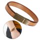 thumbnail image 4 of Brazalete Envolvente Yinane Pulsera para Hombre Marrón Claro 20.5cm, 4 of 8
