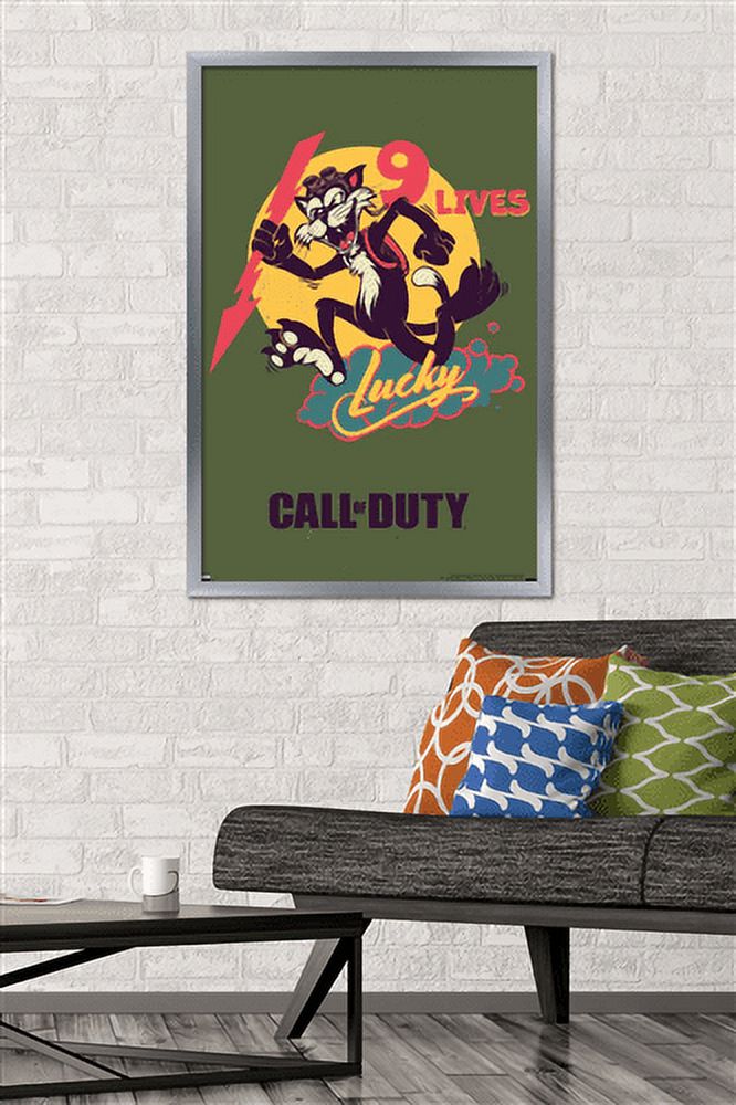 Call of Duty: Vanguard - 9 Lives Wall Poster, 22.375" x 34", Framed