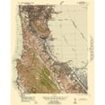 thumbnail image 3 of US Army 20x24 Black Modern Framed Museum Art Print Titled - San Mateo California Tactical Quad - US Army 1942, 3 of 5