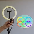 thumbnail image 2 of Trípode Selfie Regulable Con Luz LED RGB De 10" Para Fotografía De Maquillaje Sunnimix lámpara de relleno selfie, 2 of 8