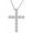 Platinum, variant on 0.75 Carat Natural Diamond Cross Pendant Necklace Classic Value Collection 14K Yellow Gold Round Shape 0.75 Carat