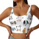 thumbnail image 1 of Balery Puppy Sujetadores deportivos con espalda cruzada para mujer, acolchados, sin costuras, de alto impacto, ideales para yoga, gimnasio, entrenamiento y fitness.-Medium, 1 of 8