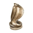 thumbnail image 2 of Estatua de serpiente, escultura de serpiente, resina, festival de primavera, adorno de escritorio multiusos Bronce M, 2 of 9