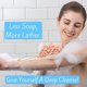 thumbnail image 5 of Cuerpo de limpieza profunda, para baño y ducha, múltiples texturas para una exfoliación suave y profunda, espuma generosa y rica (paquete de 3), 5 of 5
