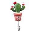 thumbnail image 1 of Kearding Gancho en forma de Cactus, colgadores de pared de puerta de acero inoxidable fuerte, ganchos de succión, estante de carga pesada, Almacenamiento y organización del hogar, 1 of 6