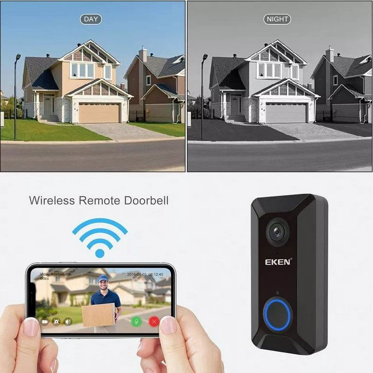 EKEN V6 720P Camera Doorbell WiFi App Control Cloud Storage