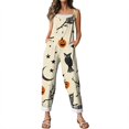 thumbnail image 6 of IYYVV Halloween Jumpsuits for Women 2026 Sleeveless Pumpkin Print Rompers Pant Adjustable Strap Baggy Overalls Complexion 3XL, 6 of 7