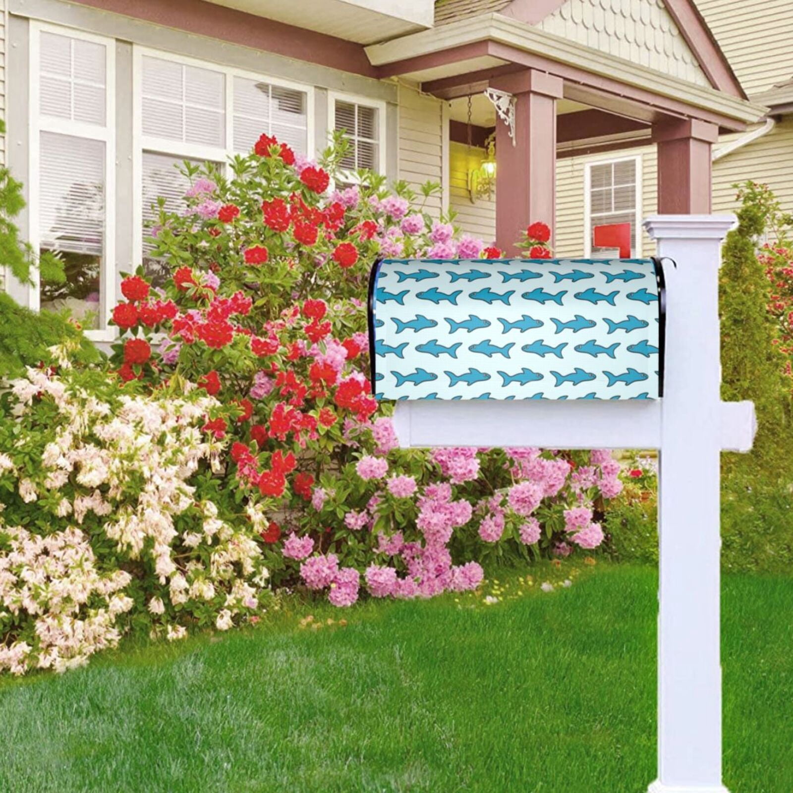 Kdxio Magnetic Mailbox Cover 25.5x21 in Mailbox Cover Outdoor Decoration Holiday Mailbox Covers for Home Garden Yard-25.5x21 in