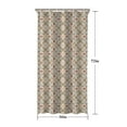 thumbnail image 5 of Beige Geometric Pattern Shower Curtain 36"x72" ,Bathroom Decorative Shower Curtains Set with 12 Hooks,Modern Waterproof Washable Shower Curtain, 5 of 6
