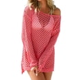 thumbnail image 1 of Bikini pour Femmes - Bikini à Manches Longues Ajouré pour la Plage, Protection Solaire, Grande Taille pour Femmes, 1 of 9