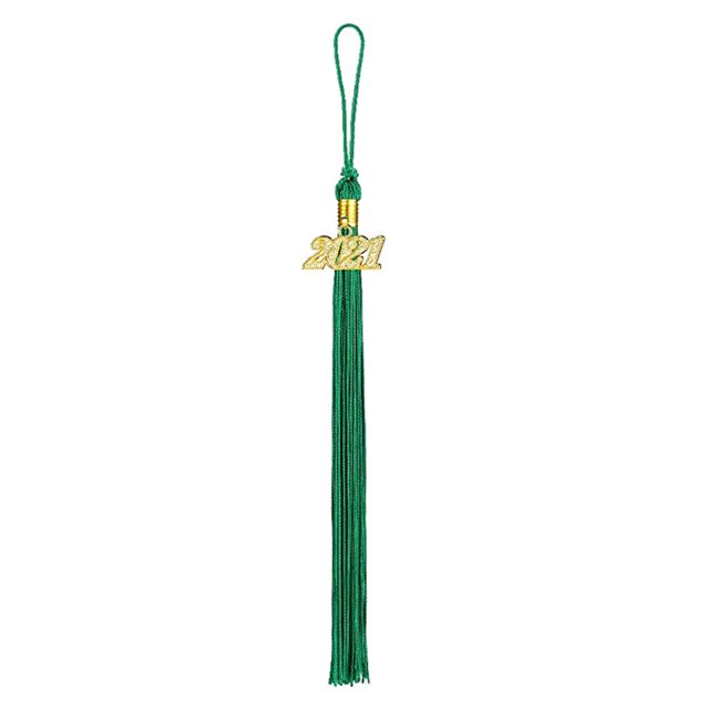 Maoww Tassel Decoration Hanging Date Drop Tassel Pendant Polyester Graduation Cap Drop Prop, Green