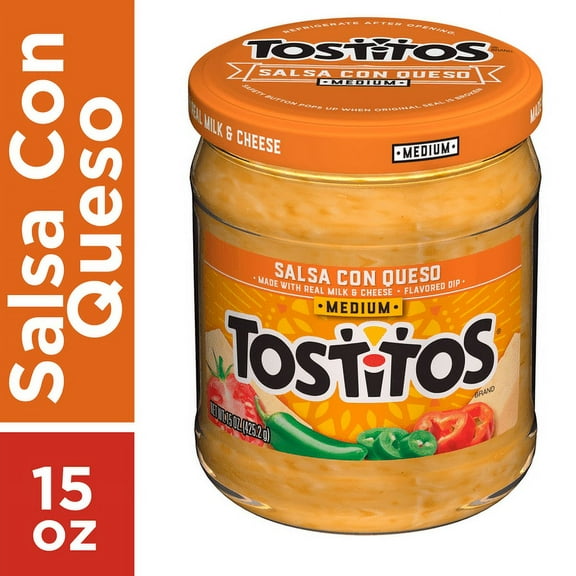 2X - Tostitos Salsa Con Queso, Medium 15 oz