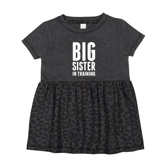 Inktastic Big Sister in Training Girls Baby Dress