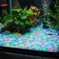 thumbnail image 6 of 50PCs Colorful Glow-in-the-Dark Garden Stones Night Guide Luminous Pebbles Rainbow Glow in the Dark Stepping Rocks Outdoor Landscaping Decor Glowing Stones Fish Tank DIY Aquarium Decorations, 6 of 6