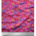 thumbnail image 1 of Soimoi Green Poly Georgette Fabric Diamond Geometric Print Sewing Fabric Yard 52 Inch Wide, 1 of 3