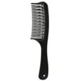 thumbnail image 5 of Black Double Row Tooth Detangler Hair Comb Shampoo Comb with Handle for Long Curly Wet Hair, 5 of 8