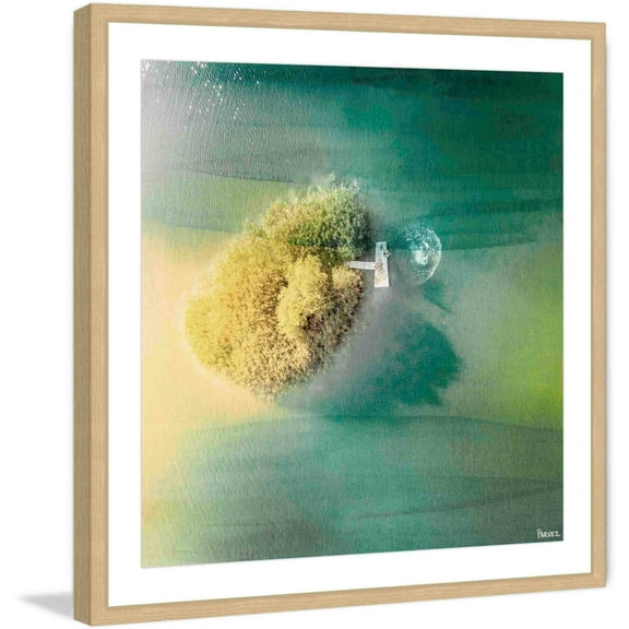 "Bushy Island" Framed Painting Print