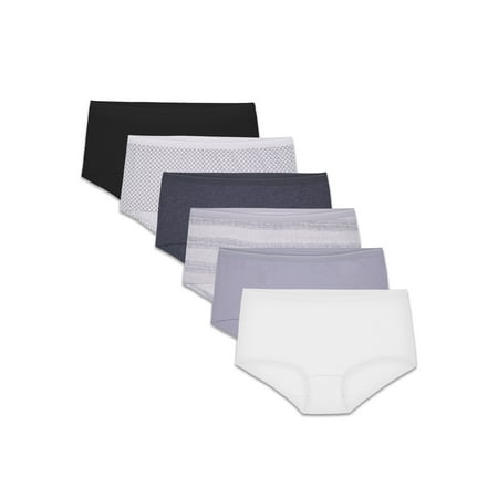 

Fruit of the Loom Women s Boy Short Underwear 6 Pack Sizes S-2XL