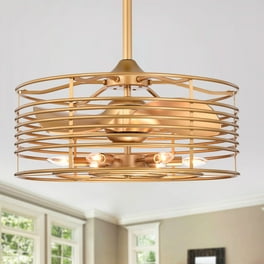 Firtha Indoor Classic 5-Blade Antique Style 3-Light 52-Inch
