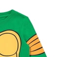 thumbnail image 4 of Teenage Mutant Ninja Turtles Boy's Toddler Long Sleeve Shirt, Graphic Print Costume Ninja Turtles Shirt Green – 3T, 4 of 6