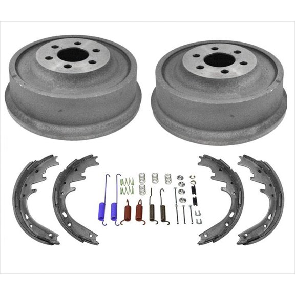 Rear Brake Drums Brake Shoes Spring Kit 4Pc for Dodge Dakota 03-04