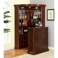 thumbnail image 2 of Furniture of America Myron Traditional 2-Piece Wood Home Bar Set in Cherry, 2 of 8