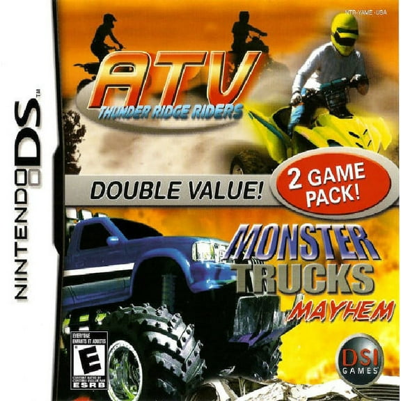 Restored ATV: Thunder Ridge Riders / Monster Truck DS (Nintendo DS, 2007) (Refurbished)