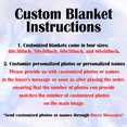 Custom Blanket Personalized Blanket Upload Your Photo Or Text Design