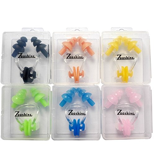 Zooshine Set of 6 Waterproof Kids Swimming Earplugs Swim Ear Plugs Protect Childrens Ears in Water Shower 
