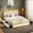 Golden-Queen, variant on Resenkos Platform Bed Frame, Bedroom Bed Frame,Twin/Full/Queen Size Bed Frame with LED Lights and Charging Station Gold-Full Size
