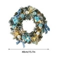 thumbnail image 2 of KUNPENG Christmas Wreath for Season 15.7" Artificial Xmas Wreath for Front Door Outdoor Indoor Winter Holiday Decor, 2 of 7