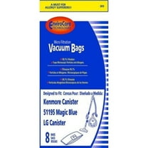 Compatible with Kenmore Magic Blue Canister Type M & 51195 Paper Bags 8 Pk Part - 203