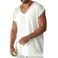 thumbnail image 2 of AnuYalue Men's Casual Tank Tops Cap Sleeve Beach T Shirts V Neck Vacation Tops Loose Fit Dressy Basic Solid T Shirts, 2 of 5