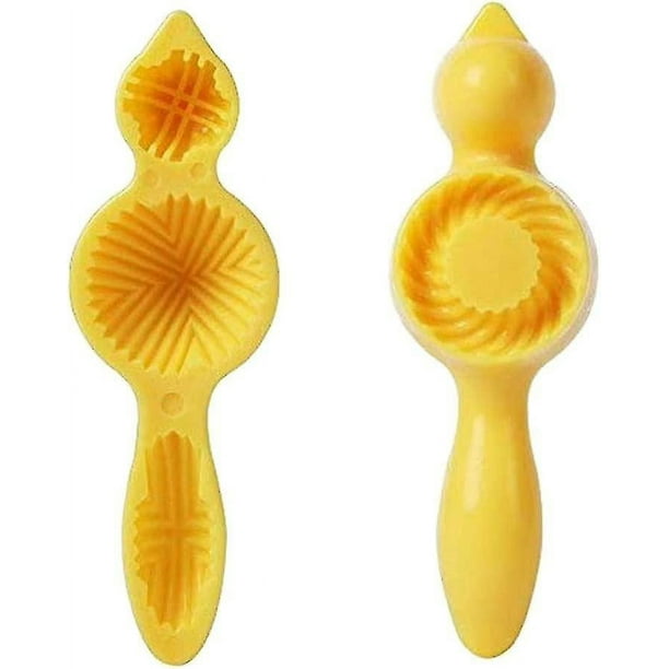 Moldes flexibles de conchas marinas para cortador de núcleos, molde de plástico para maamoul, molde para pasteles de Oriente Medio para tus aventuras gourmet, amarillo, 2 piezas