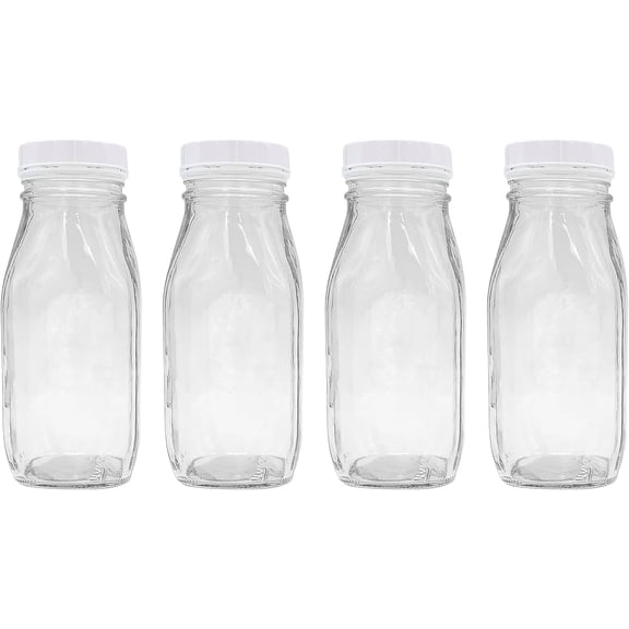 12 oz. Glass Bottle with On (4 pack)