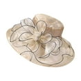 thumbnail image 5 of Chapeaux de Soleil pour Femmes Chapeau de Robe à Grand Feuille pour Douche Nuptiale et Plage, 5 of 5